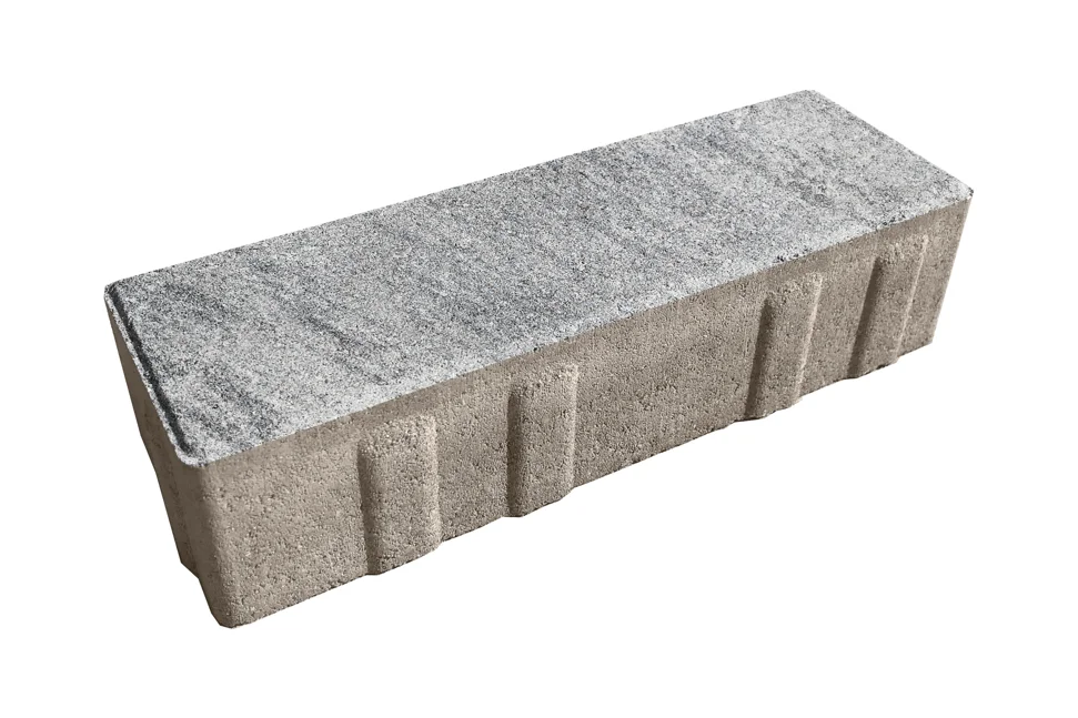 Плитка тротуарная Ригель Туман 240*80*60 мм Color mix, верхний прокрас, белый цемент, микрофаска СИЯН Плитка тротуарная Ригель Туман 240*80*60 мм Color mix, верхний прокрас, белый цемент, микрофаска СИЯН