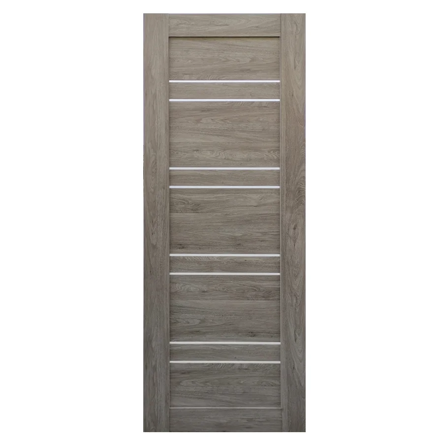 Дверь ТЕРРИ №19 дымчатый частичное стекло 60, ПВХ