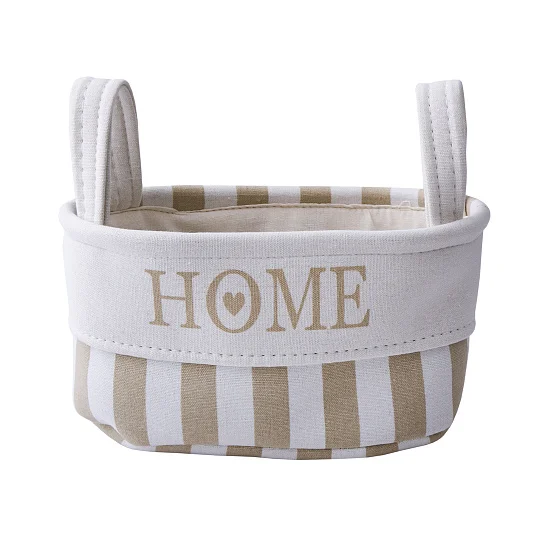 Корзина тканевая для хранения "Home", Д320 Ш230 В160, бежевый Корзина тканевая для хранения "Home", Д320 Ш230 В160, бежевый