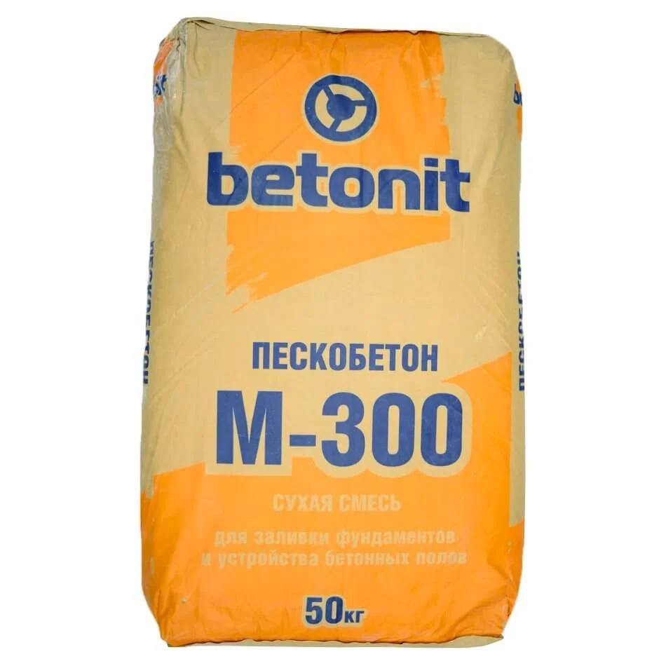Сухая смесь М-300 пескобетон 50 кг БЕТОНИТ
