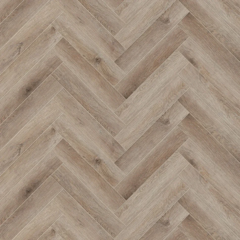 Ламинат виниловый водостойкий SPC CronaFloor 4V Herringbone 42 класс Дуб Монпелье 640*128*4.5 мм (с фаской)