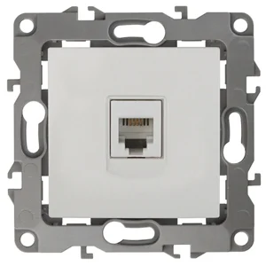 Розетка телефонная СП Эра12, слоновая кость (RJ11), арт. 12-3105-02
