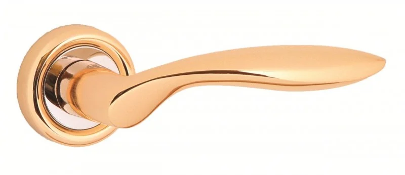Ручка дверная HANDLE DESIGN VERO R22154 GP/CP золото
