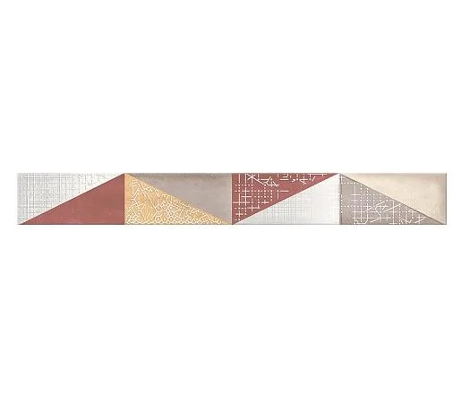 Плитка Azori Eclipse Mix marsala бордюр 50,5х6,2