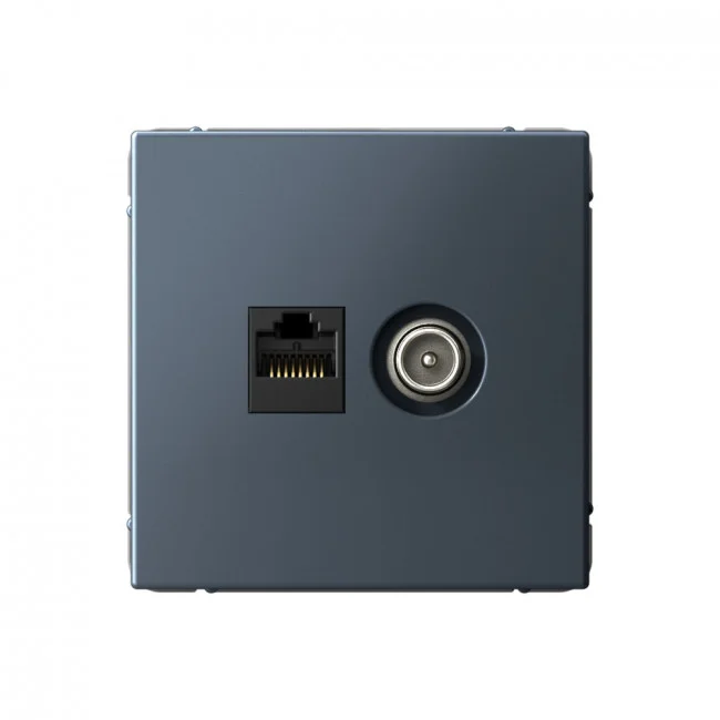 Механизм розетки компьютерной + телевизионной 2-м ArtGallery RJ45 + TV кат.5E грифель SE GAL000789