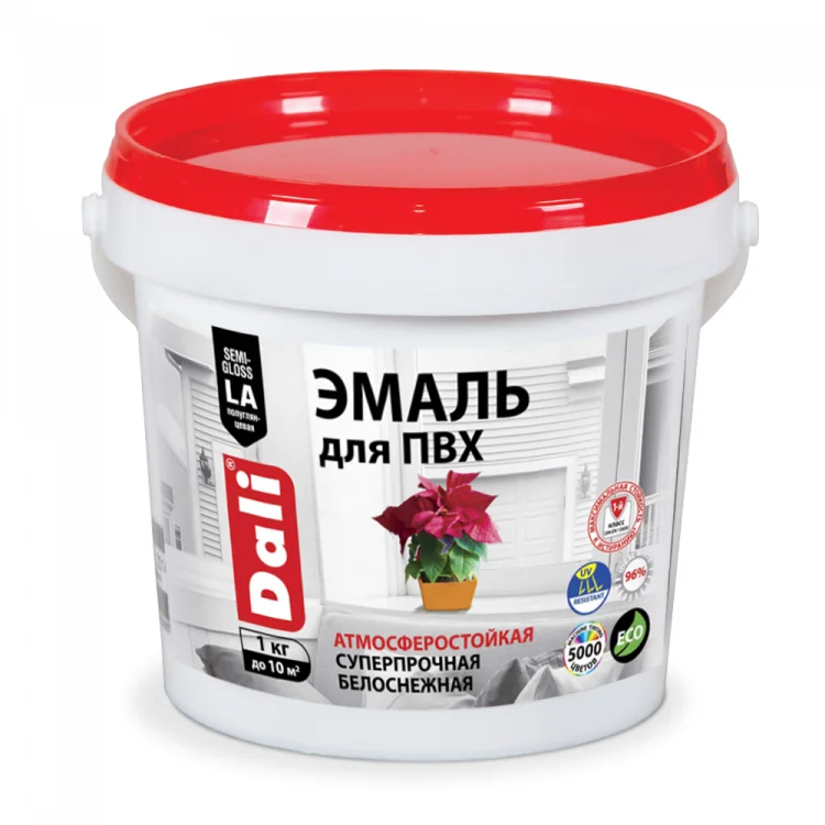 Эмаль акриловая по ПВХ 5231 база А DALI 1кг ( Т-ра перевозки не ниже +5град)