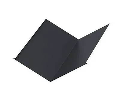 Ендова нижняя Norman RAL 7024 (мокрый асфальт) (298*298) 0,5мм, длина 2 метра