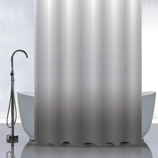 Штора для ванной САНАКС полиэстэр, 180*180см, ПЕРЕХОД - ГРАФИТ без колец, арт.01-101 Штора для ванной САНАКС полиэстэр, 180*180см, ПЕРЕХОД - ГРАФИТ без колец, арт.01-101