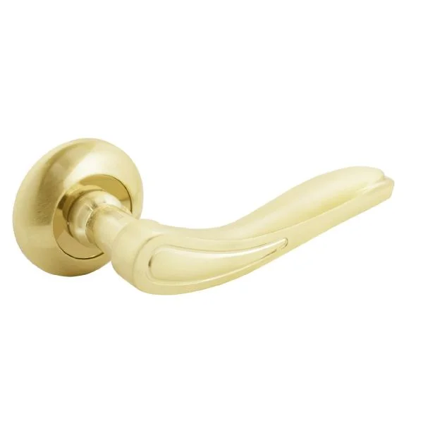 Ручка дверная АЛЛЮР АРТ "ЛАЙЗА" SB (1870) матовое золото