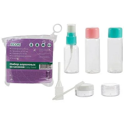 Набор дорожных флаконов ECOS Easy travel