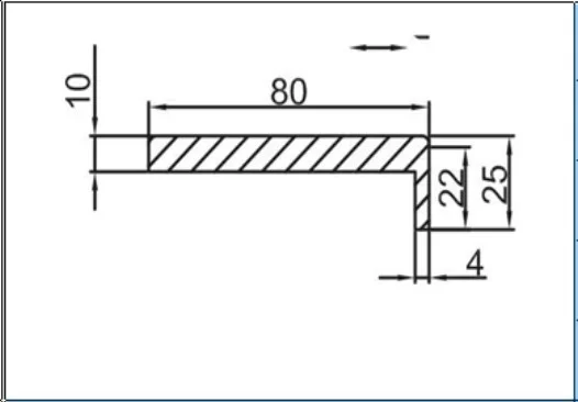 Наличник дверной телескопический PROFILO PORTE 80*10*2150 графит (внутренний)