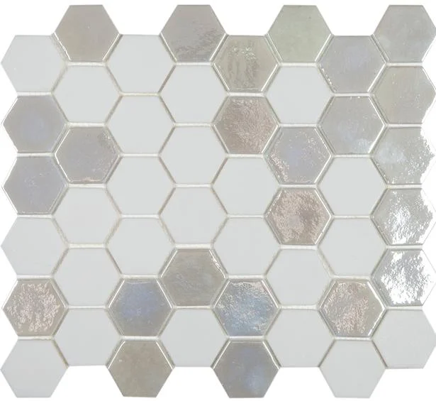 Мозайка Испания Sixties White 6 33х29,8 (размер чипа 5,0х5,0)