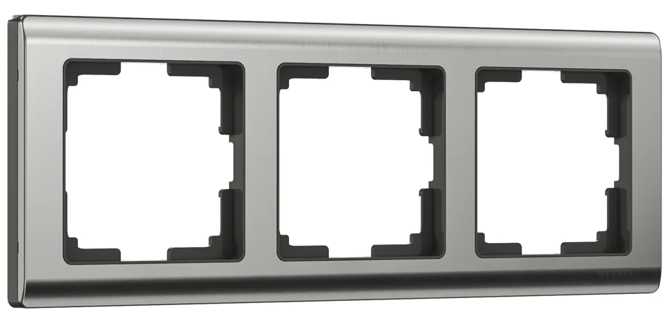 Рамка 3-местная Werkel Metallic, глянцевый никель, WL02-Frame-03 , W0031602*
