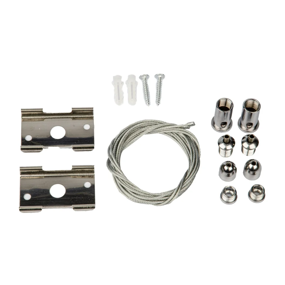 Подвес для монтажа магнитного шинопровода 2м, серебряный, UFB-H50/35 SILVER SET02 (2шт)