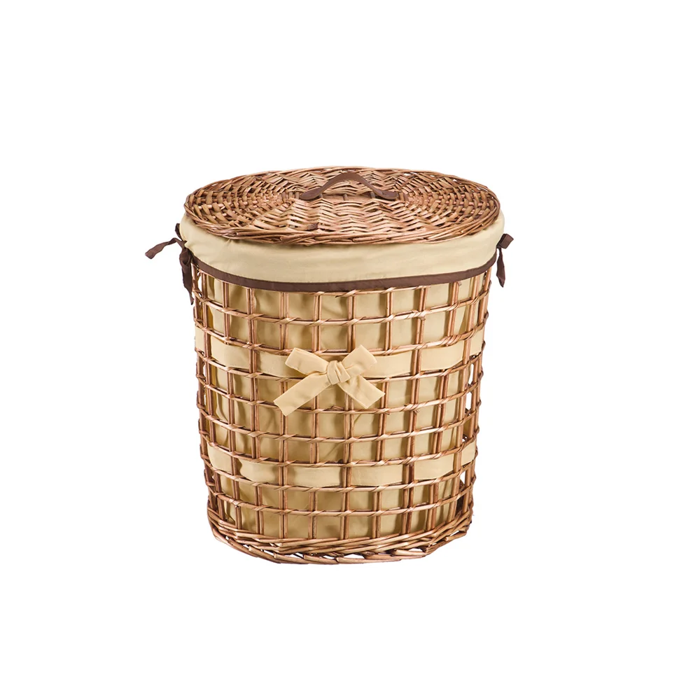 Корзина овальная "Бантик", 49L*36W*55H, коричневый
