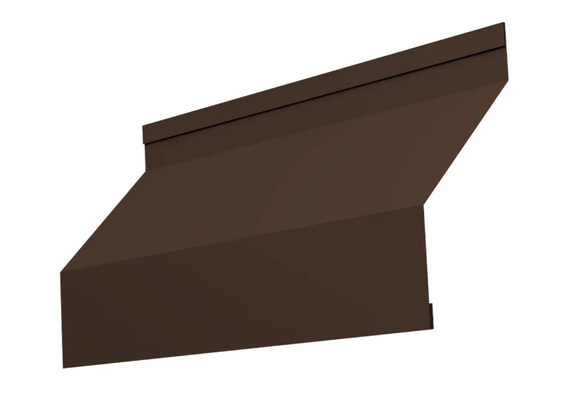 Забор-жалюзи ламель, Milan new, PE двухсторонний RAL 8017 (шоколад), длина 2.55 м.п.