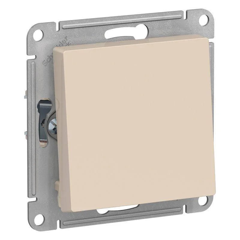 Механизм переключателя 1-кл. СП AtlasDesign 10А IP20 (сх. 6) 10AX беж. Schneider Electric ATN000261