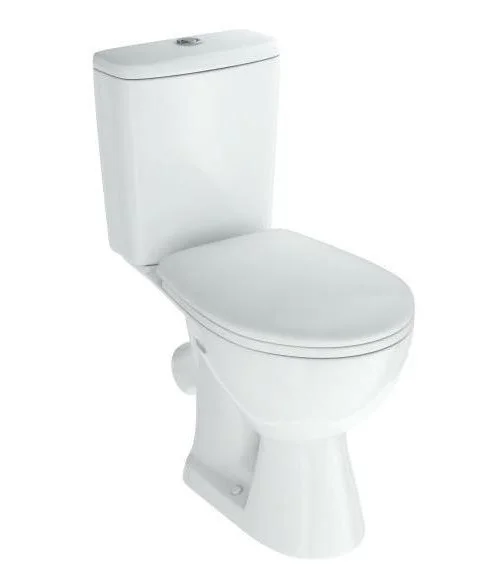 Унитаз-компакт ROSA СТИЛЬ косой вып., сид.soft-close, арм-ра 2-х уровн., белый (КИРОВ)