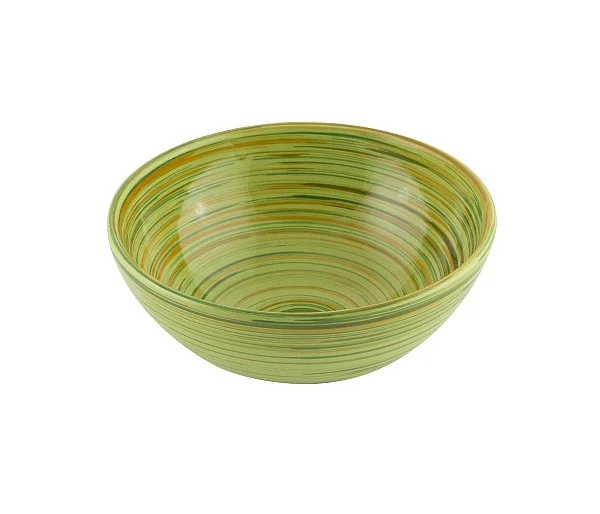 Салатник 1,0 л."Удачный" салатовый керамика*