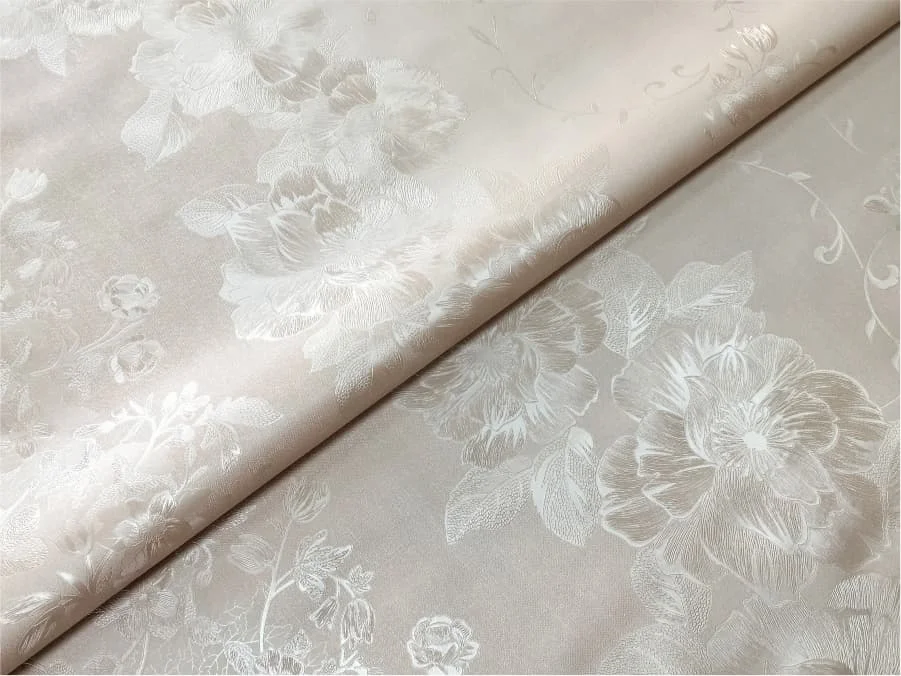 Клеенка ПВХ ЖАСМИН на тканевой основе 1,40*20м мод.ZG-8722B beige