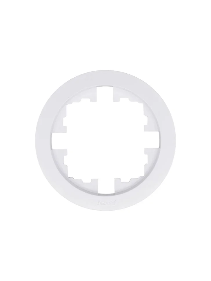 Рамка одноместная Lezard OSEN белая круглая Рамка одноместная Lezard OSEN белая круглая