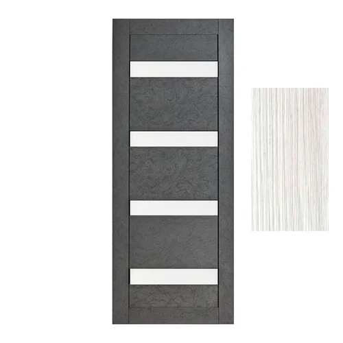 Дверь ТЕРРИ №103 Лофт Ривьера, частичное стекло 90, еврошпон