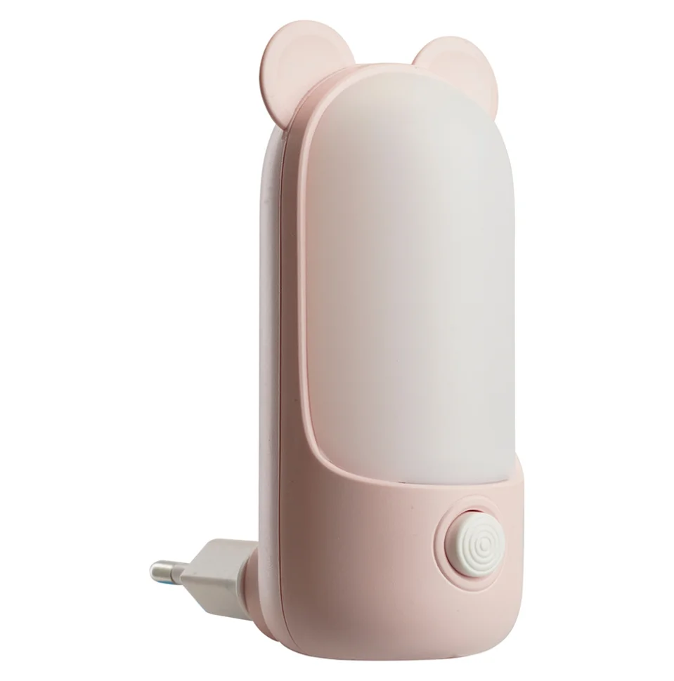 Светильник-ночник Feron "Мишка" 8LED 2700K/6500K 0,8W 220V розовый, FN1172 Светильник-ночник Feron "Мишка" 8LED 2700K/6500K 0,8W 220V розовый, FN1172