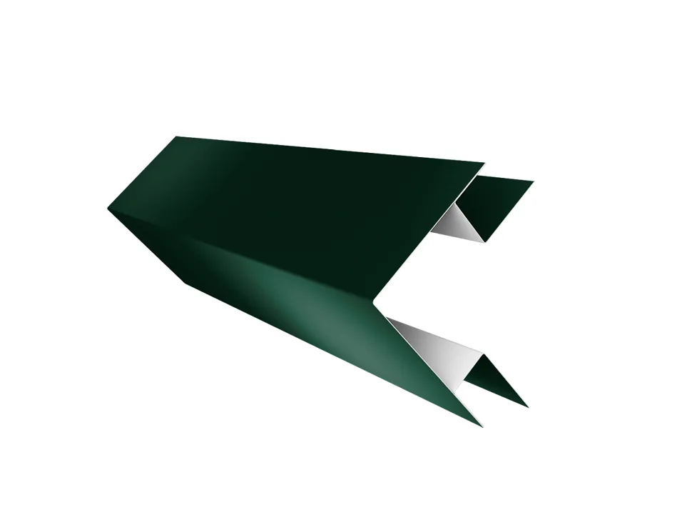 Планка угла внешнего сложного PE RAL ** для М/сайдинга Блок-Хаус NEW 0.45мм, 2м.п. Планка угла внешнего сложного PE RAL ** для М/сайдинга Блок-Хаус NEW 0.45мм, 2м.п.