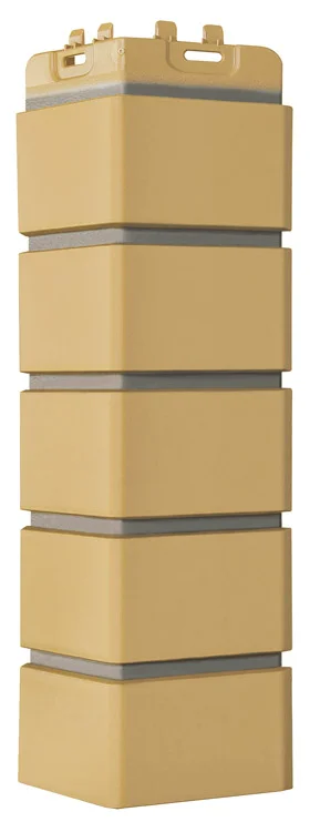 Угол наружный Grandline песочный со швом RAL 7006 (Клинкерный кирпич Design) 0,12*0,39 м