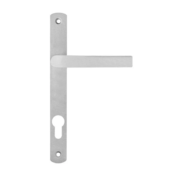 Ручка дверная на планке БУЛАТ РФ 85.25.01.9006 УРАЛ-М серый м/о 85 "под пальчики" для узкопр Ручка дверная на планке БУЛАТ РФ 85.25.01.9006 УРАЛ-М серый м/о 85 "под пальчики" для узкопр