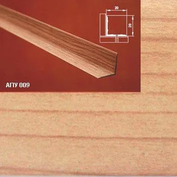 Порог АПУ 009 алюминиевый 2700*20*20 мм угловой внутренний (31 вяз )