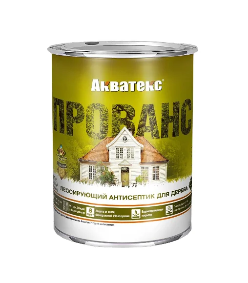 Антисептик лессирующий Акватекс ПРОВАНС для дерева алкидный бесцветный 0,75 л