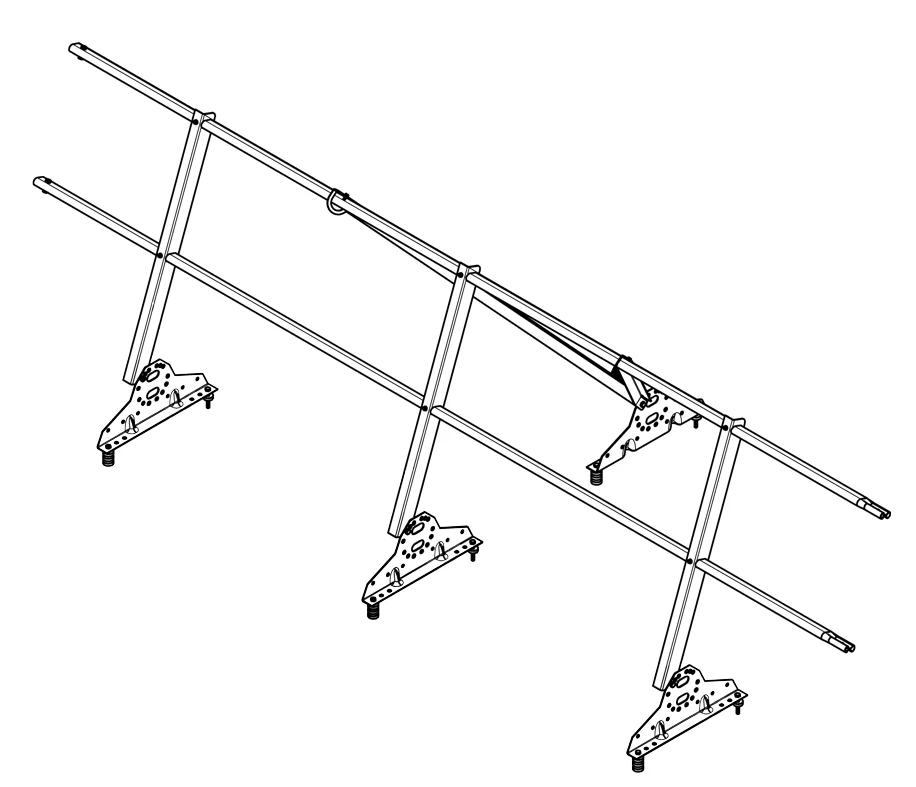 Ограждение кровельное с креплением GrandLine, h=0.65 L= 0.9m, RAL **