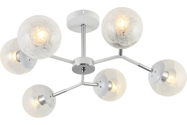 Люстра Lindo 24200-6 WH+CR