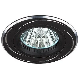 Светильник точечный ЭРА KL34 AL/BK/1 алюминиевый MR16,12V/220V, 50W черный/хром