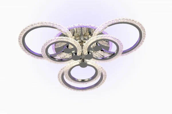 Люстра Star 39557-3+3-DA-TL Chrome, LED 120W+30W