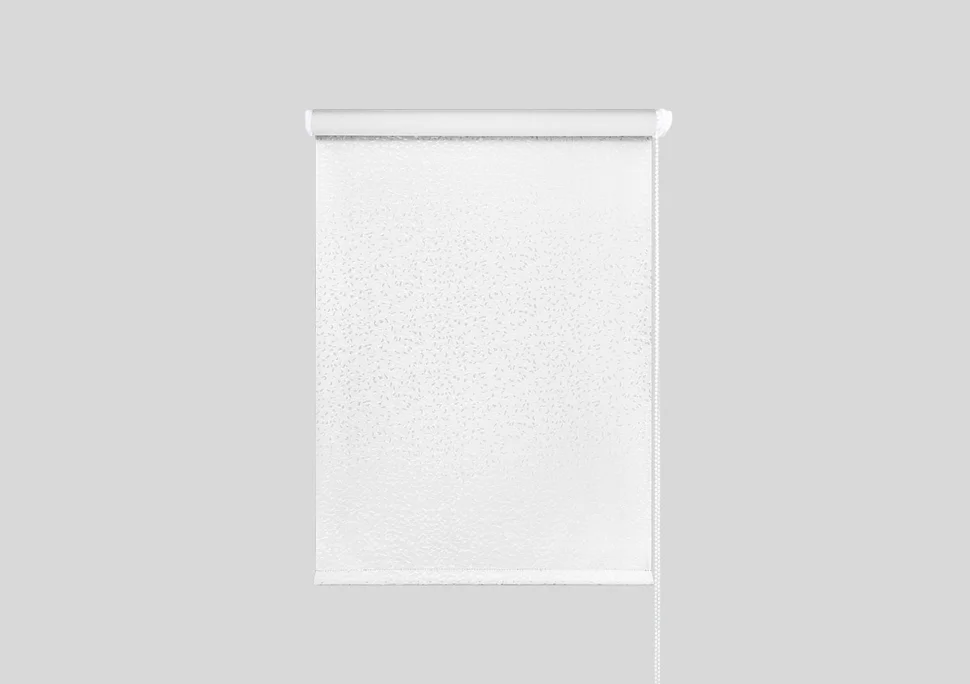 Штора рулонная "Блэкаут Кристалл" белый 52*175 см