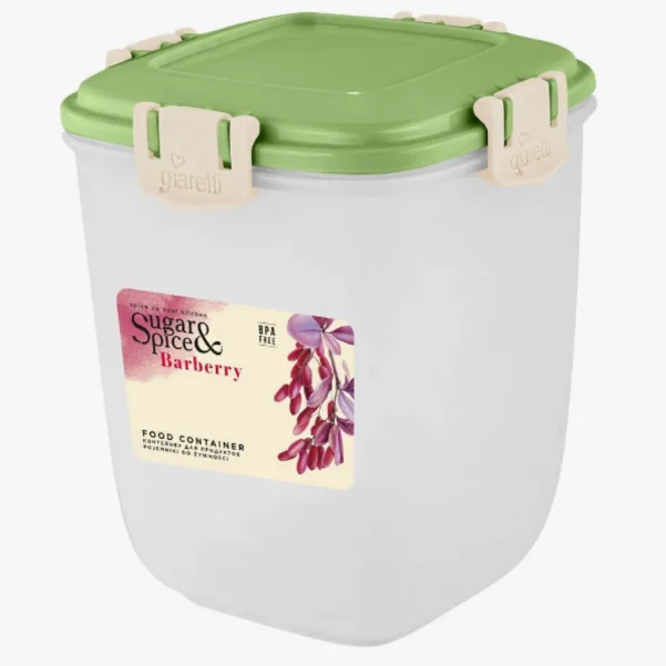 Контейнер для продуктов Sugar&Spice Барбарис герметичный 0,9л высокий фисташка