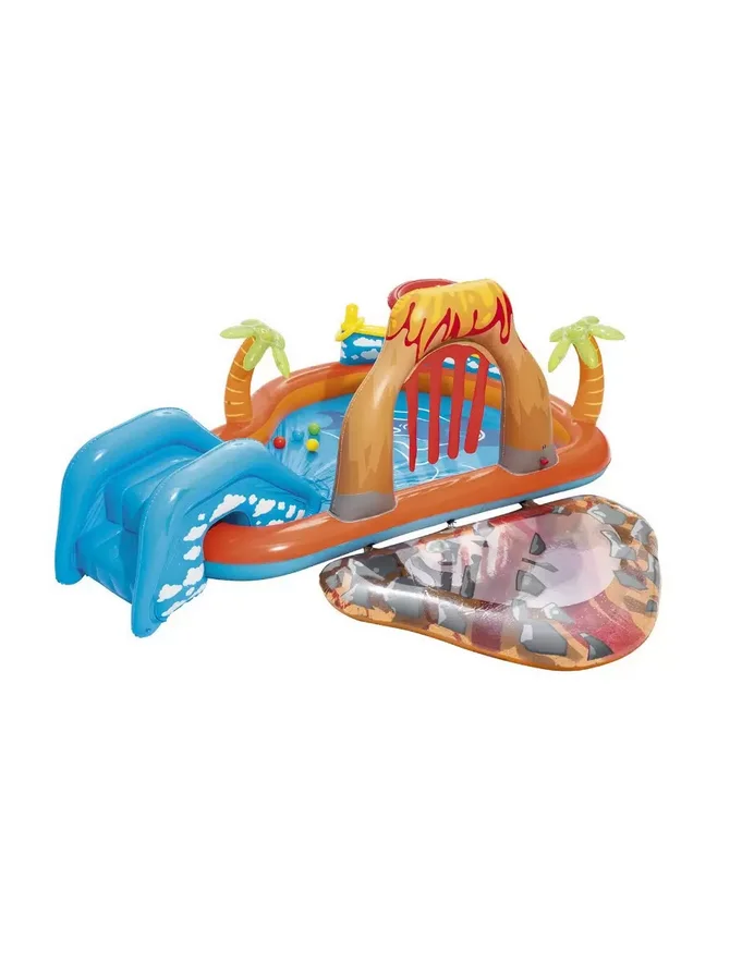 Бассейн Bestway детский надувной игровой "Вулкан", 265*265*104 см, 208 л (53069)