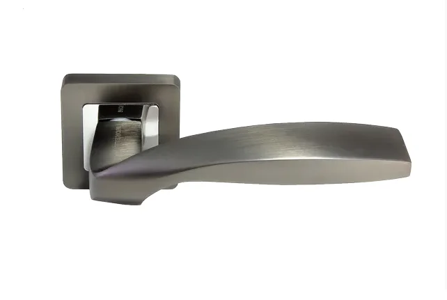 Ручка дверная MORELLI MH-45 GR/CP-S55 графит/полированный хром