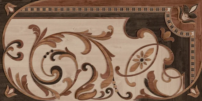 Керамогранит KERAMA MARAZZI Гранд Вуд декорированный правый обрезной 80х160х11 арт.DD570800R