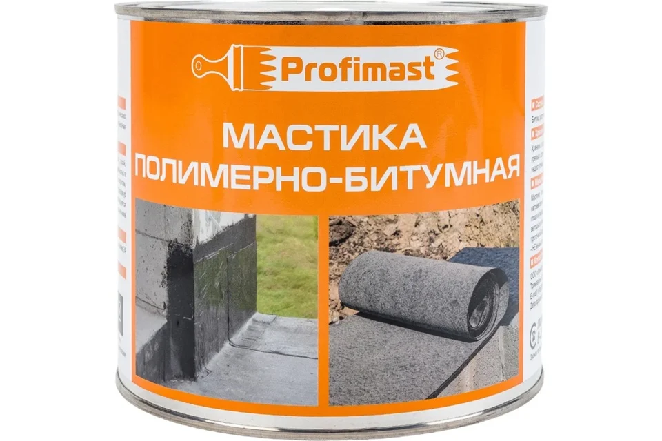 Мастика PROFIMAST полимерно-битумная 2 л (1,8кг)