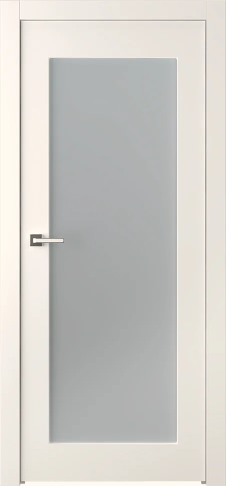 Дверь BELWOODDOORS "Кремона 1" стекло Мателюкс белый каленый 90 (21-10) эмаль жемчуг