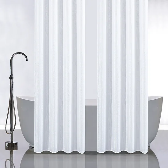 Штора для ванной САНАКС полиэстэр, 120*180см, БЕЛАЯ двойная, однотонная, 2 штуки, арт.032-03 Штора для ванной САНАКС полиэстэр, 120*180см, БЕЛАЯ двойная, однотонная, 2 штуки, арт.032-03