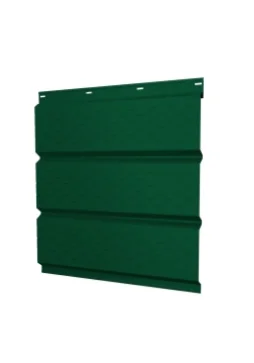 Софит металлический перфорированный RAL 6005 (зелёный мох), 0.45мм Grandline, 0.357*3м