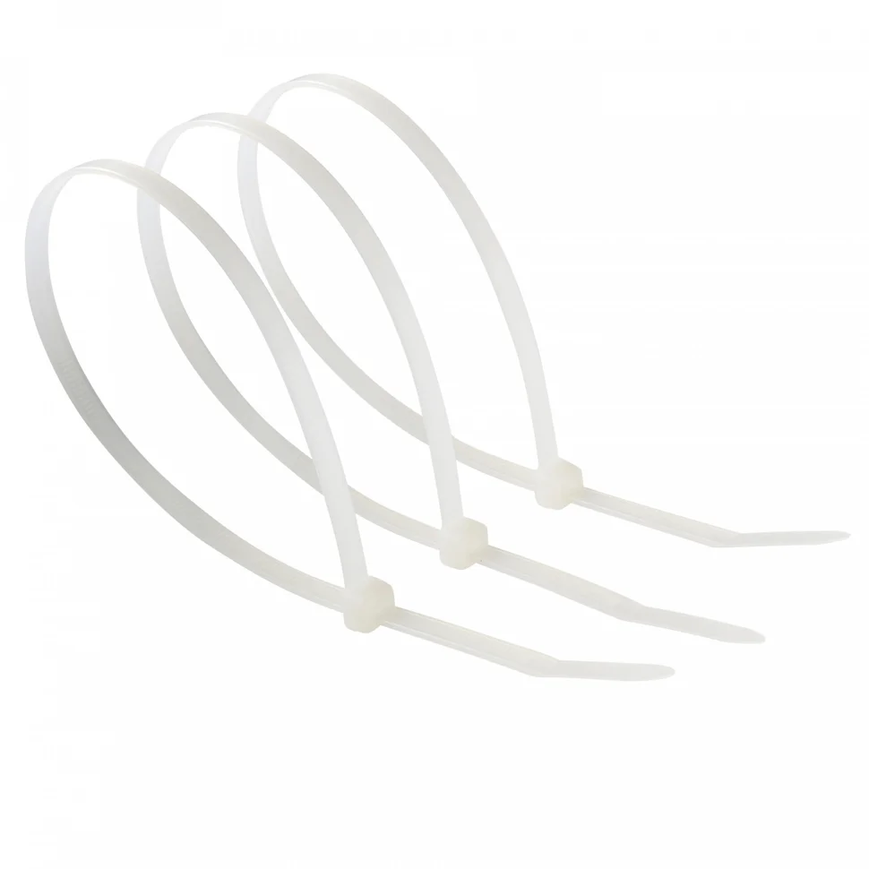 Хомут-стяжка 7,6x400мм нейлон белый (уп 100шт) BUILDER