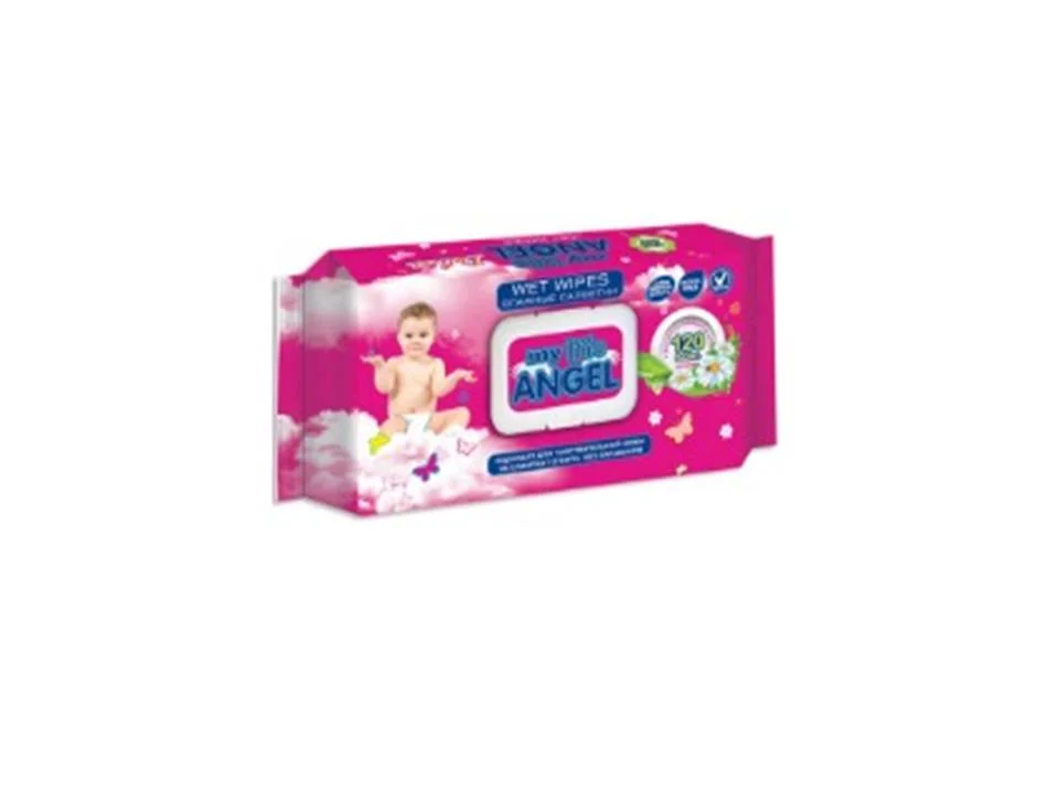 Салфетки влажные Deluxe антибактериальные микс, 120 листов, с клапаном