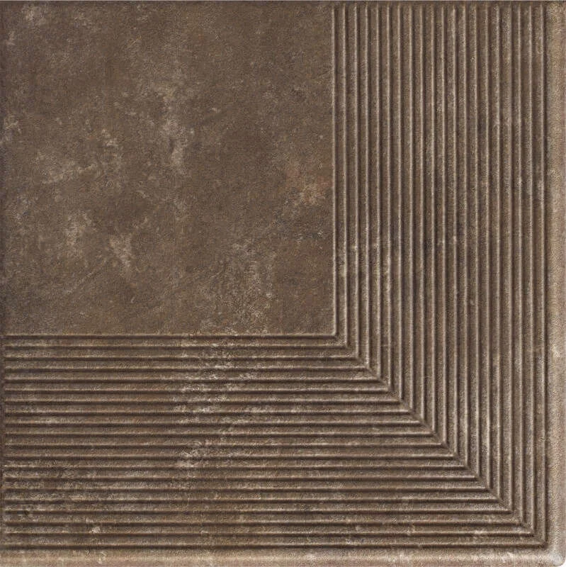 Клинкер Paradyz Ilario Brown Stopnica Narozna Ступень угловая 30x30