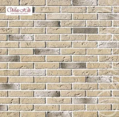 Камень облицовочный White Hills Дерри Брик" (Derry Brick), бежевый, плоскостной арт.385-10