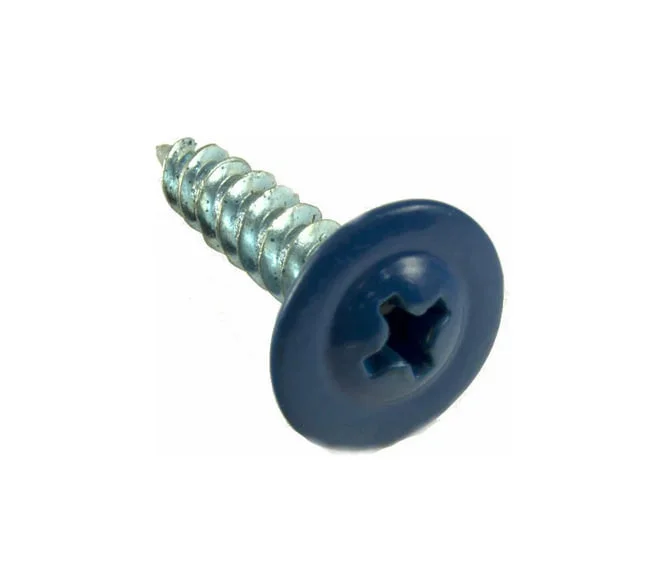 Саморезы с прессшайбой острие 4,2x16 RAL 5005 (уп 20шт) подвес, Biskrep Саморезы с прессшайбой острие 4,2x16 RAL 5005 (уп 20шт) подвес, Biskrep